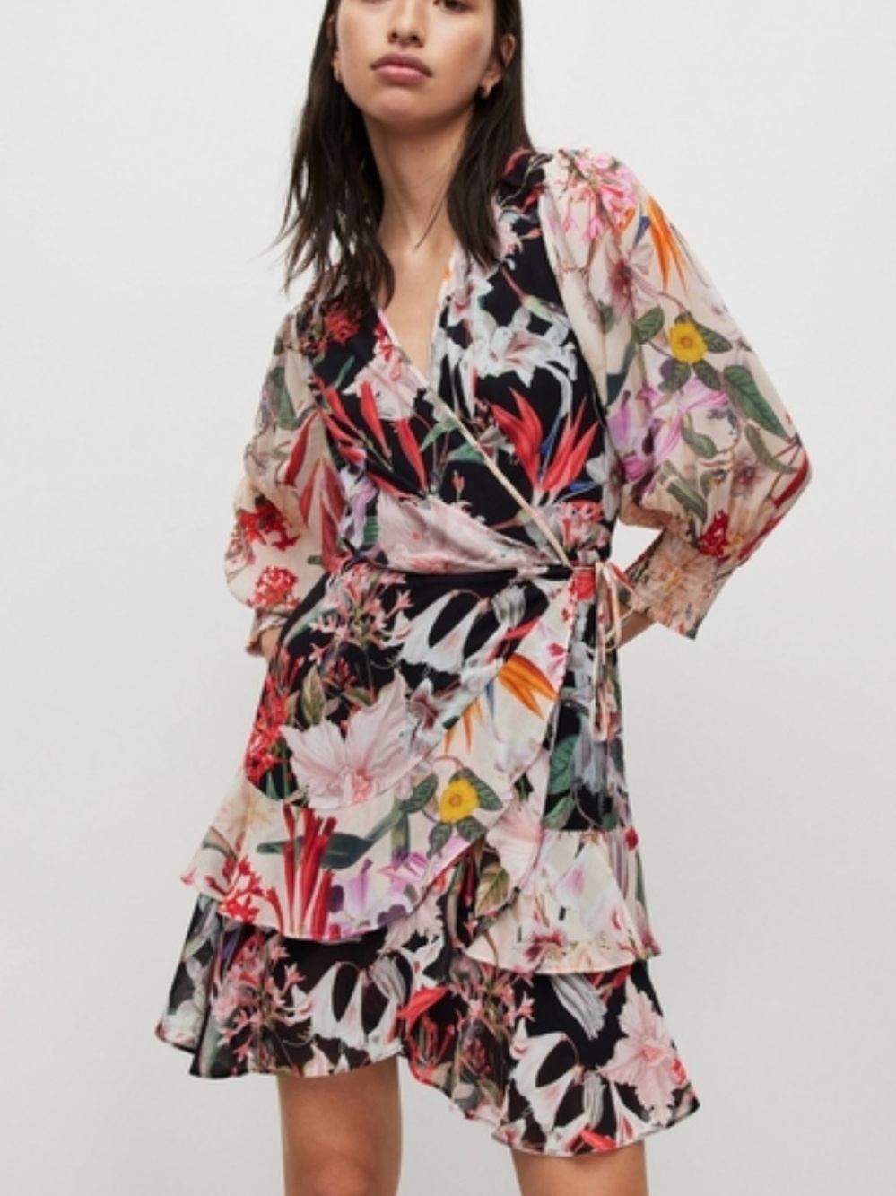 All Saints Ari Leondra Wrap Dress 2